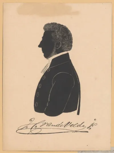 Silhouetportret van J.C. van de Velde Jr.