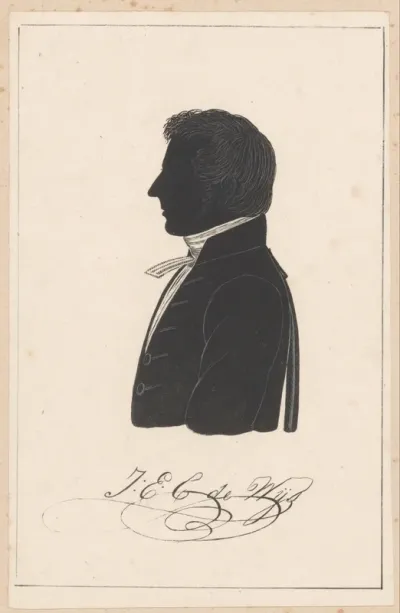 Silhouetportret van J.E.C. de Wijs