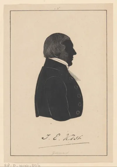 Silhouetportret van J.E. Kist