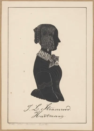Silhouetportret van J.L. Stramrood-Hartmann