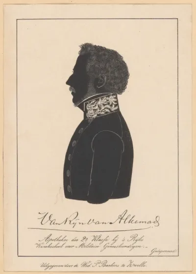 Silhouetportret van J. van Rijn van Alkemade