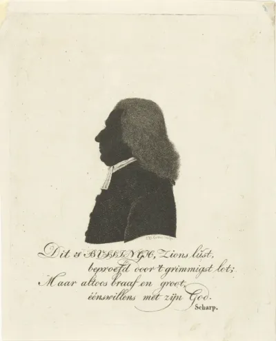 Silhouetportret van J.W. Bussingh