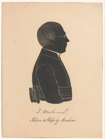 Silhouetportret van J. Westerveld