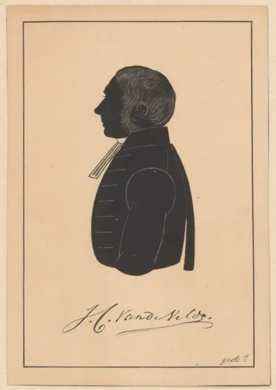 Silhouetportret van Jacob Carel van de Velde