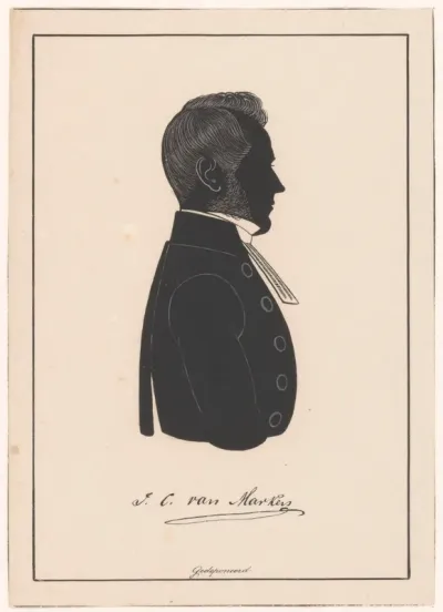 Silhouetportret van Jacob Cornelis van Marken