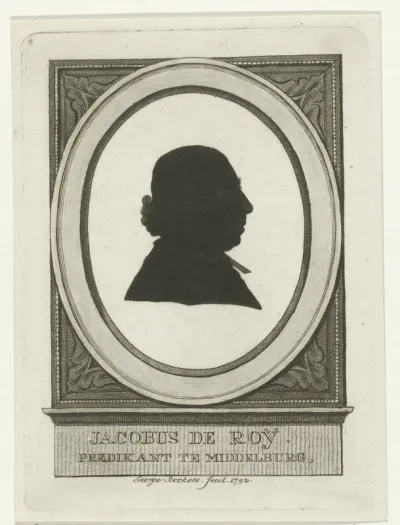 Silhouetportret van Jacobus de Roy