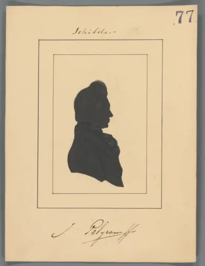 Silhouetportret van Jacobus Pelgrom