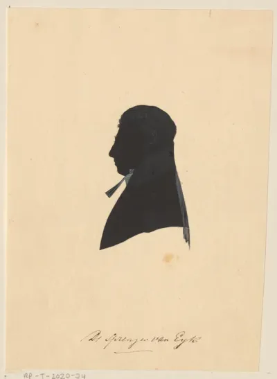 Silhouetportret van Jacobus Petrus Sprenger van Eyk