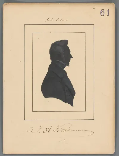 Silhouetportret van Jan Adam Kruseman