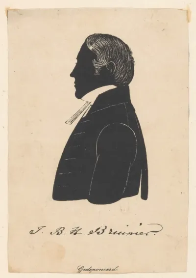 Silhouetportret van Jan Barend Hendrik Bruinier