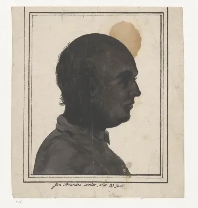 Silhouetportret van Jan Brandes