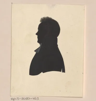 Silhouetportret van Jan Jacob van Voorst