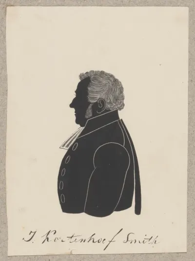 Silhouetportret van Jan Kortenhoef Smith