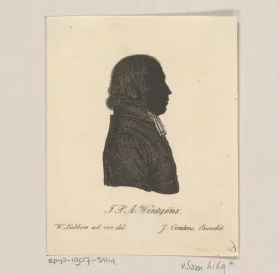 Silhouetportret van Jan Pieter Abraham Wintgens