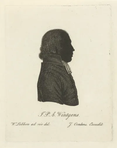 Silhouetportret van Jan Pieter Abraham Wintgens