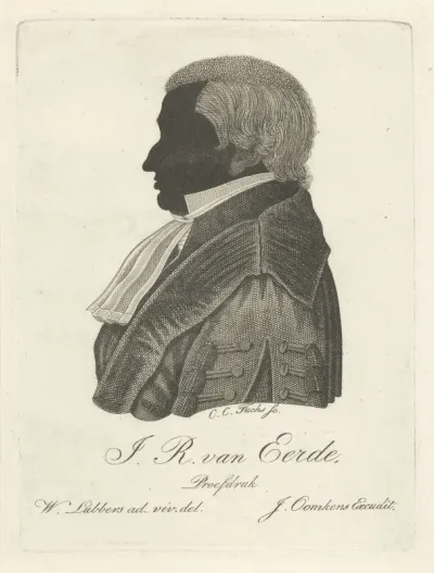 Silhouetportret van Jan Rudolf van Eerde