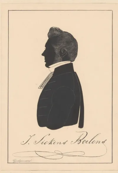 Silhouetportret van Jan Sickens Boelens