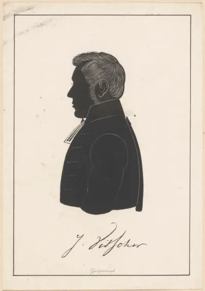 Silhouetportret van Jan Visscher