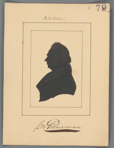 Silhouetportret van Jan Willem Pieneman