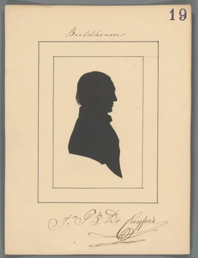 Silhouetportret van Jean-Baptist De Cuyper