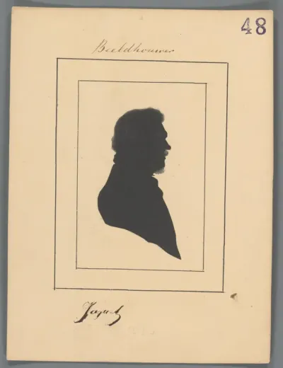 Silhouetportret van Jean Joseph Jaquet