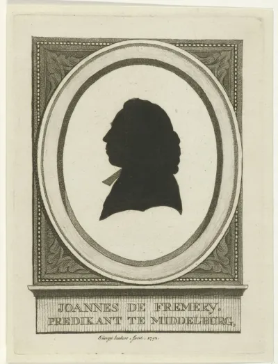 Silhouetportret van Joannes de Fremery