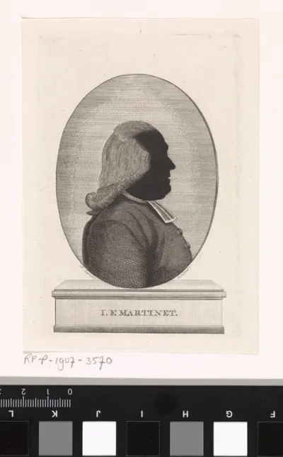 Silhouetportret van Joannes Florentius Martinet