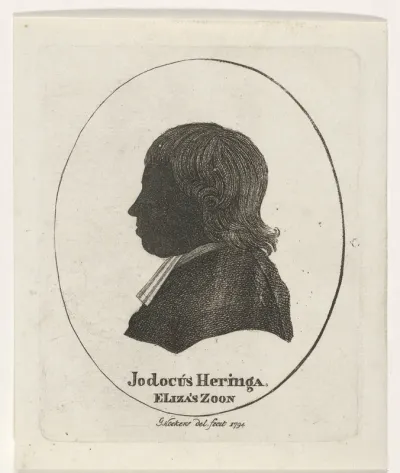 Silhouetportret van Jodocus Heringa Eliza'sz