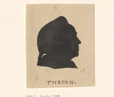 Silhouetportret van Johann Christian Anton Theden