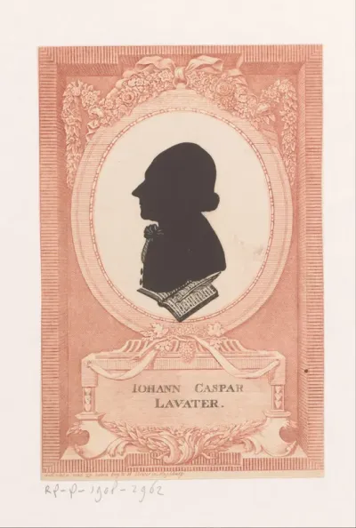 Silhouetportret van Johann Kaspar Lavater