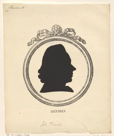 Silhouetportret van Johann Timotheus Hermes