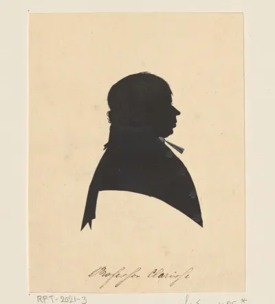 Silhouetportret van Johannes Clarisse