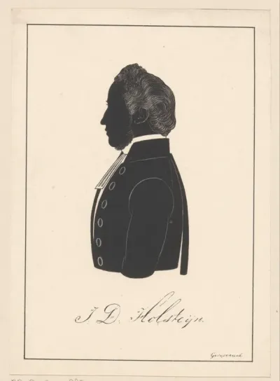 Silhouetportret van Johannes Didericus Holsteijn