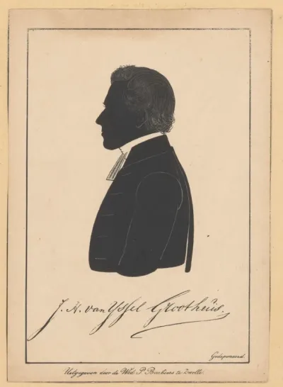 Silhouetportret van Johannes Henricus IJssel Groothuis