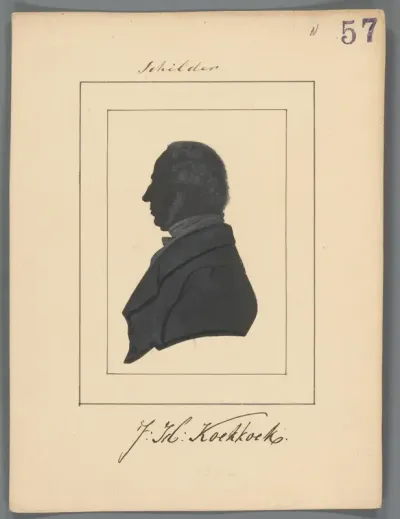 Silhouetportret van Johannes Hermanus Koekkoek