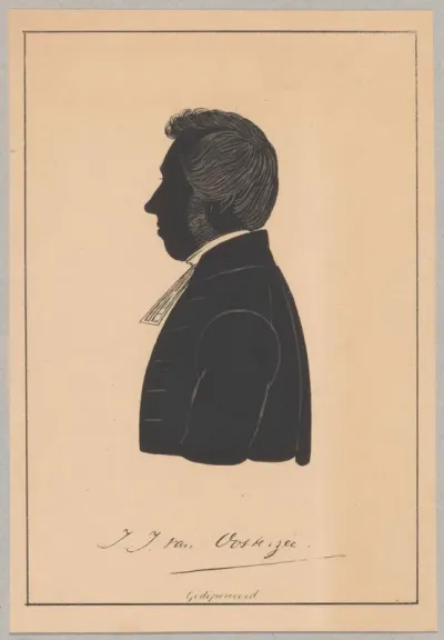 Silhouetportret van Johannes Jacobus van Oosterzee