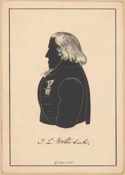 Silhouetportret van Johannes Leonardus Wolterbeek