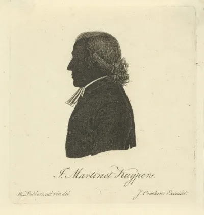 Silhouetportret van Johannes Martinet Kuijpers