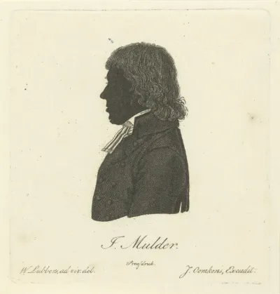 Silhouetportret van Johannes Mulder