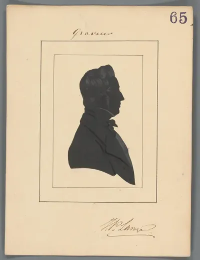 Silhouetportret van Johannes Philippus Lange