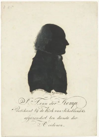 Silhouetportret van Johannes Theodorius van der Kemp