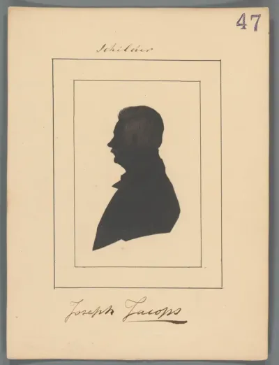 Silhouetportret van Joseph Jacops