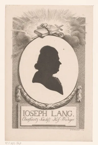 Silhouetportret van Joseph Lang
