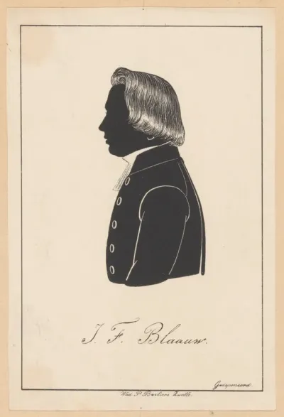 Silhouetportret van Josephus Franciscus Blaauw