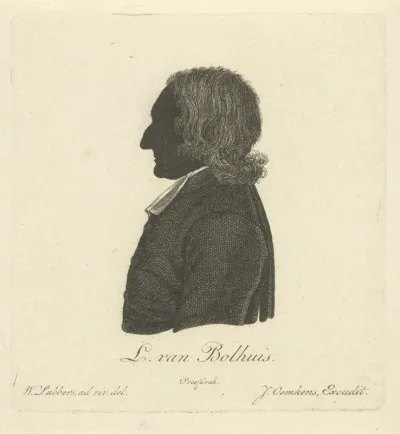Silhouetportret van Lambertus van Bolhuis