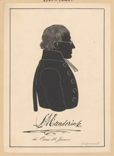 Silhouetportret van Leonardus Meenderink