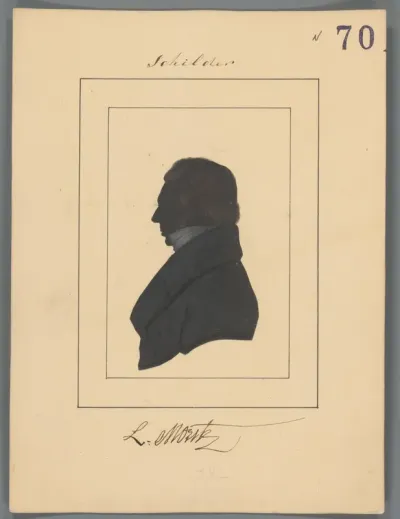 Silhouetportret van Louis Moritz
