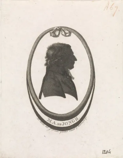 Silhouetportret van Martinus Adrianus de Jongh