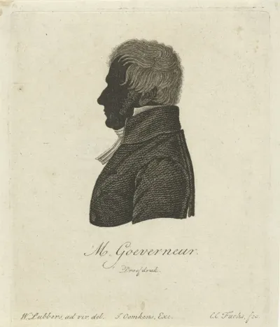 Silhouetportret van Matth. Gouverneur