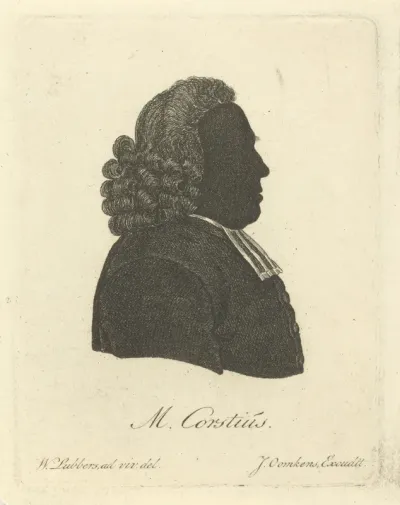 Silhouetportret van Melchior Corstius
